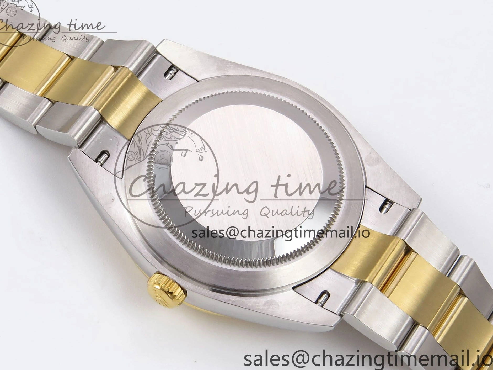 MiroTime 1229 DateJust 41 126333 EWEF Best Edition YG Diamonds Dial on SS YG Oyster Bracelet A Minimalist 973